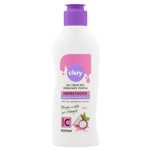 Gel Creme Hidratante Corporal Cloy Vitamina C - 200ml
