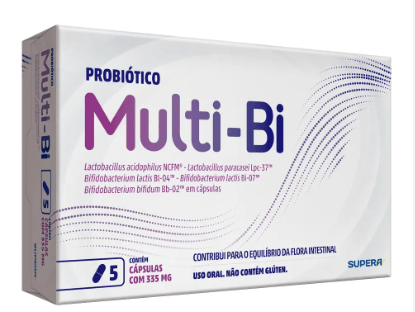 Multi-Bi 495mg Probiótico Supera 5 Cápsulas