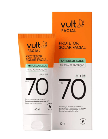 Protetor Solar Facial Vult FPS 70 - 40ml