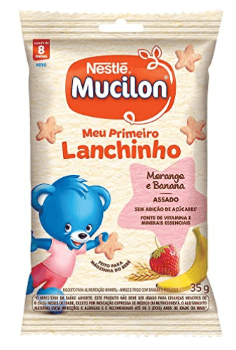 Snack Mucilon Lanchinho Morango e Banana - 35g