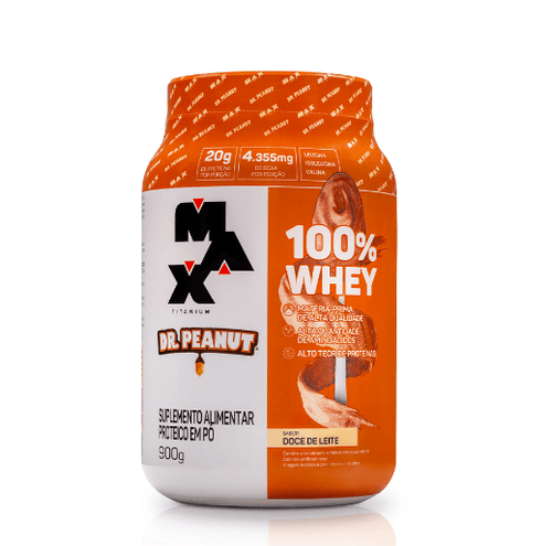 Whey 100% Dr. Peanut  900g - Doce de Leite