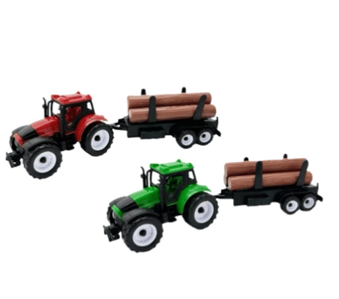 Brinquedo Trator New Farm Carga Madeira - Adijomar