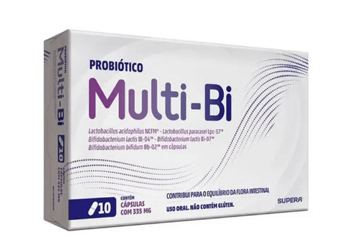 Multi-Bi 335mg Probiótico Supera 10 Cápsulas