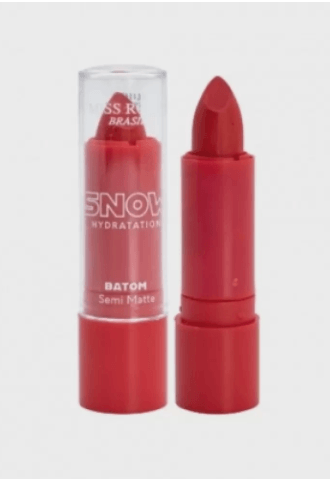Batom Snow Hydratation Semi Matte Cor 01 - Miss Rose