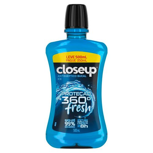 Enxaguante Bucal Closeup Ice Com Álcool - 500ml