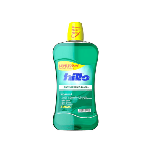 Antisséptico Bucal Hillo Hortelã - 500ml