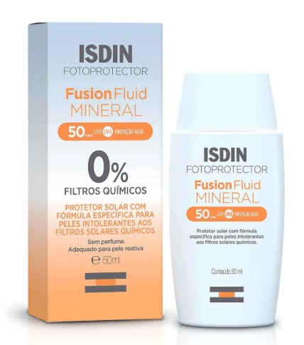 Protetor Solar Isdin Fusion Fluid Mineral FPS50 50g