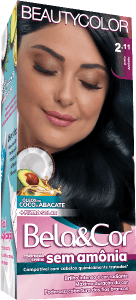 Tintura Beauty Color Sem Amônia 2.11 - Preto Azulado