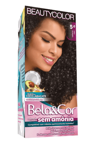 Tintura Beauty Color Sem Amônia 5.0 - Castanho Claro
