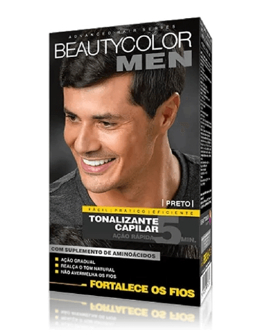 Tonalizante gel sem amônia kit BC Men Preto