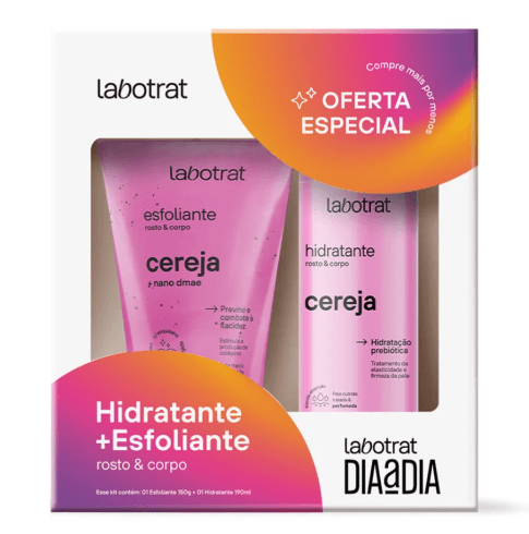 Kit Labotrat Dia a Dia Esfoliante 150g + Hidratante 190g - Cereja