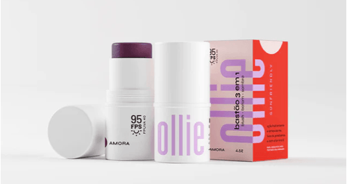 Bastão 3 em 1 Blush Batom e Sombra FPS 95 Amora - Ollie