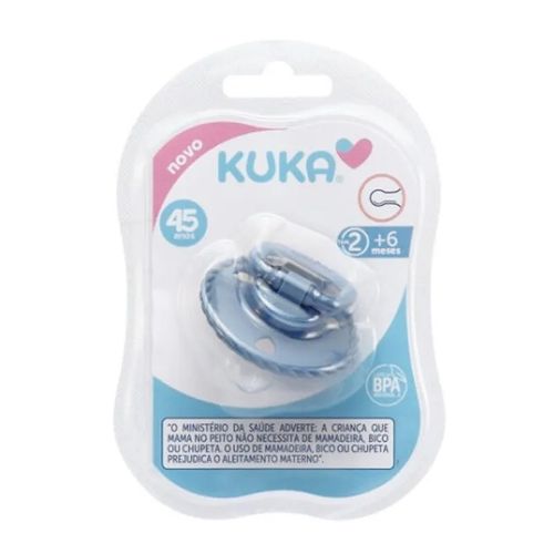 Chupeta Kuka Classic Azul Bico Redondo N2