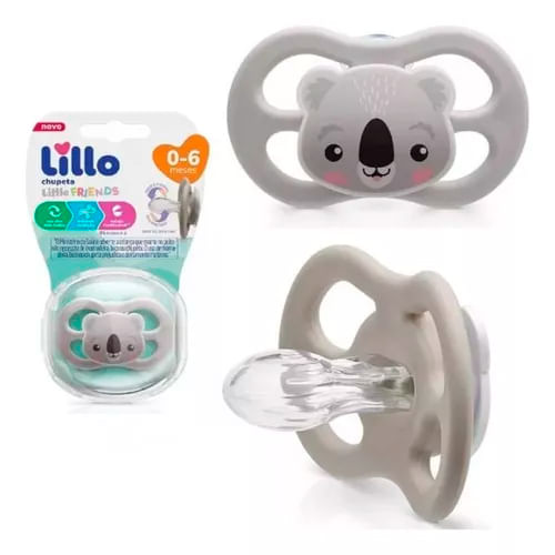 Chupeta Little Friends Brilha no Escuro 6m+ Neutra - Lillo
