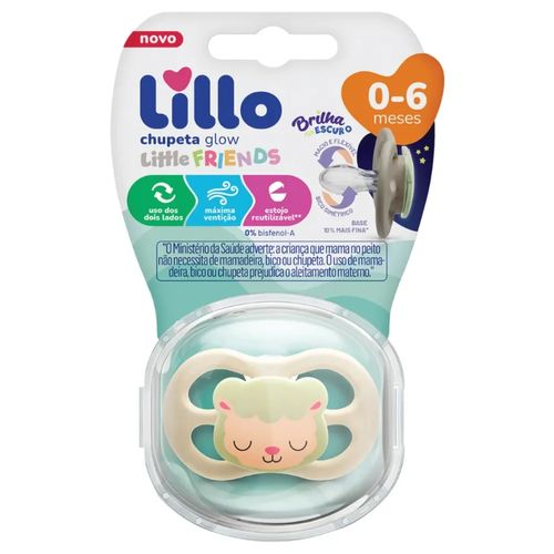 Chupeta Lillo Little Friends Glow - Brilha no Escuro -  Lillo