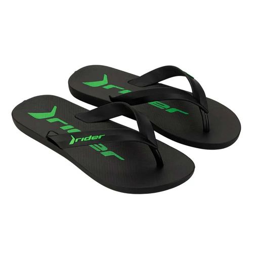 Chinelo Rider Feel Liso Preto/Verde - 37/44