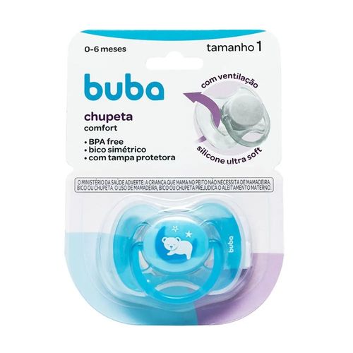 Chupeta Comfort Tam.1 Ursinho Azul Buba