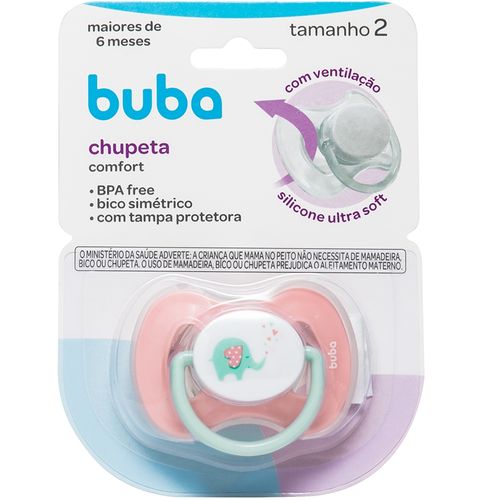 Chupeta Comfort Tamanho 2 Elefantinho Rosa