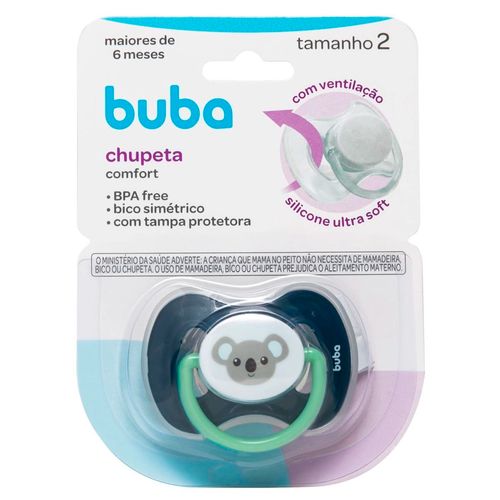 Chupeta Comfort Coala Azul Tam 2 (6meses+) - Buba