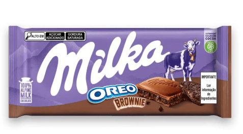 Barra de Chocolate Milka Oreo Brownie - 100g
