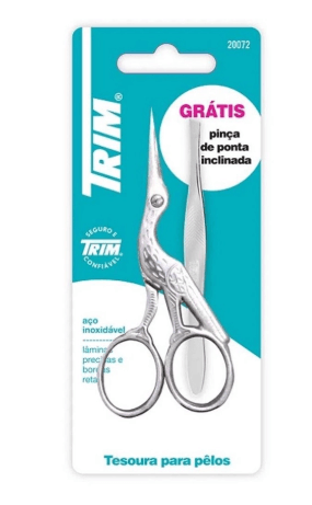 Tesoura Cegonha Trim + Pinça