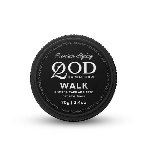 Pomada Capilar QOD Walk Matte Cabelos Finos - 70g
