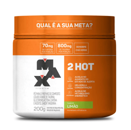 Termogênico 2hot Sabor Limão Max Titanium - 200g