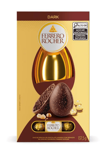 Ovo de Páscoa Ferrero Rocher Dark - 137,5g