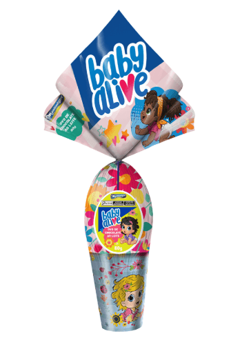 Ovo de Páscoa Chocolate Ao Leite Baby Alive - 80g