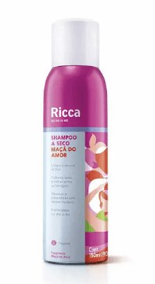 Shampoo a Seco Ricca Maçã do Amor - 150ml