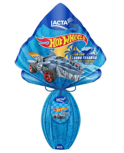 Ovo Páscoa Lacta com Brinde - Hot Wheels