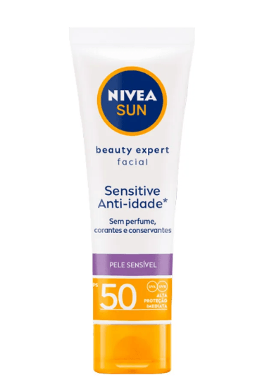 Protetor Solar Facial Nívea Sun Beauty Anti-idade FPS50 - 50g