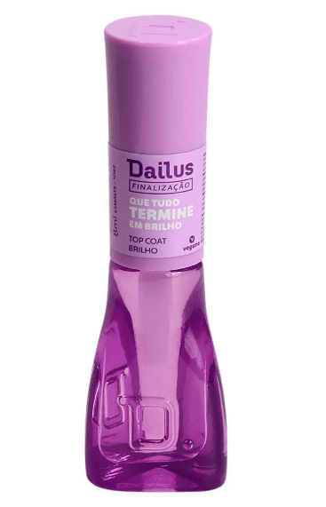 Esmalte Dailus Top Coat - “Que Tudo Termine em Brilho”