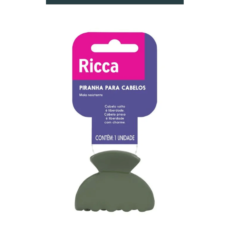 Piranhas para Cabelos Classic Medias Azul Ricca 6cm.png