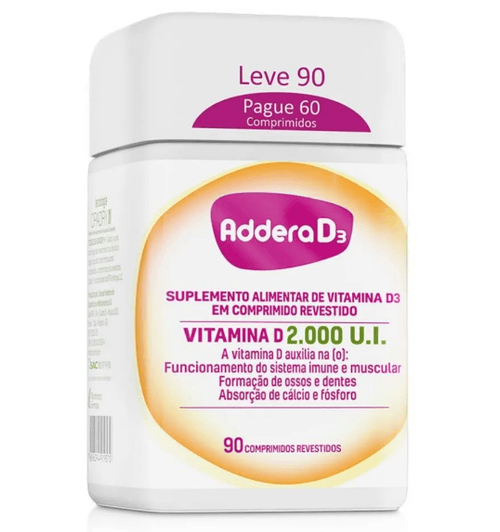 Addera D3 2.000UI com 90 Comprimidos - Hypera