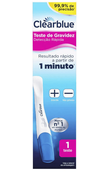 Teste de Gravidez Clearblue Detecção Rápida - 1 Uni