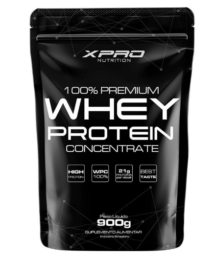 Whey Protein 100% Chocolate Amargo com Café Refil - 900g