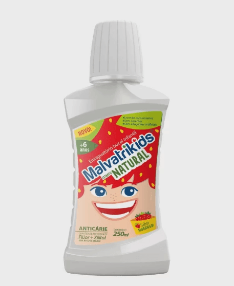MALVATRIKIDS EXTRATO NATURAL MORANGO 250ML
