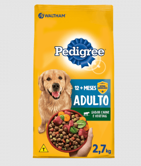 Ração Pedigree Adulto Carne e Vegetais - 2,7kg