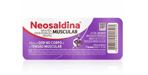 Neosaldina Muscular Max com 10 Comprimidos - Hypera