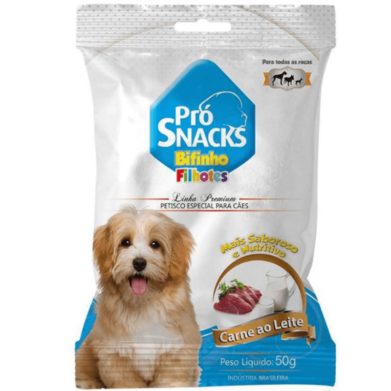 Bifinho ProSnack Sabor Carne e Leite - 50g.png