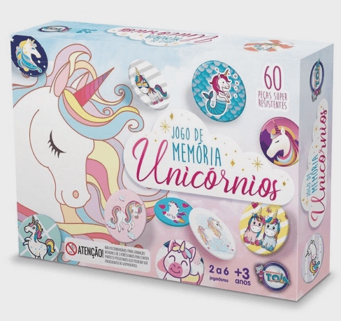 Jogo Da Memória Unicórnios Toia