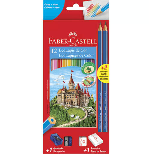 Lapis de cor faber-castell c/12 un