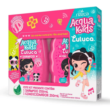 Kit Shampoo + Condicionador Acqua Kids Luluca - 250ml