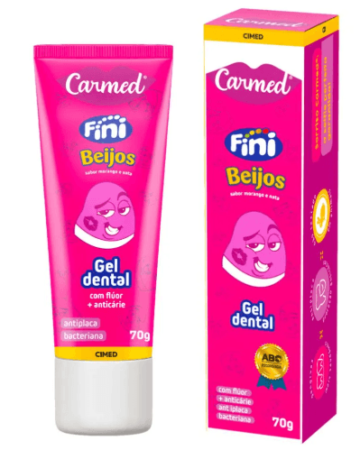 Gel Dental Carmed Beijo com Flúor - 70g