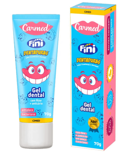 Gel Dental Carmed Dentadura com Flúor - 70g