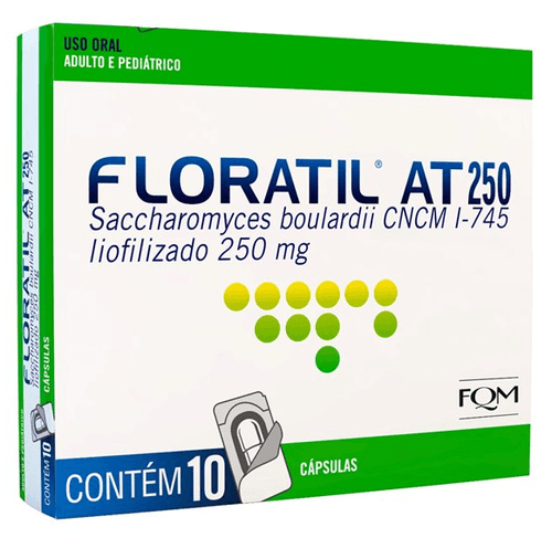 Floratil at 250mg com 10 cps