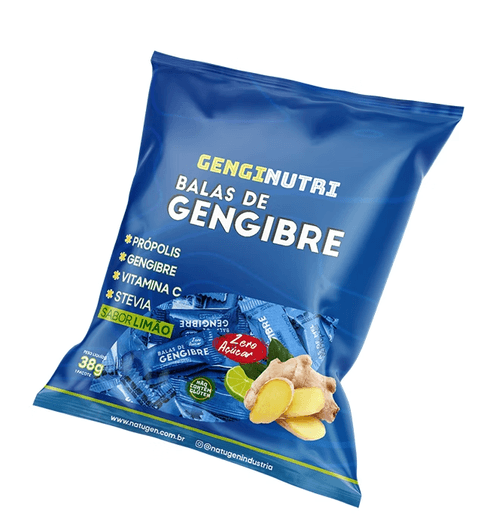 Bala Gengibre Limão 0% Açúcar Genginutri - 38g