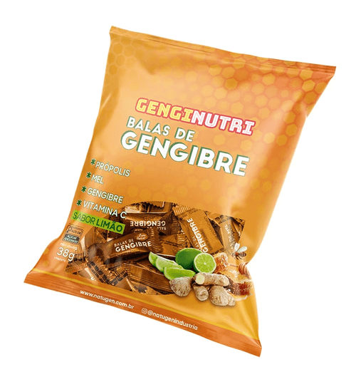 Bala Gengibre Limão Ganginutri - 38g