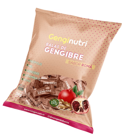 Bala Gengibre Romã Genginutri - 38g
